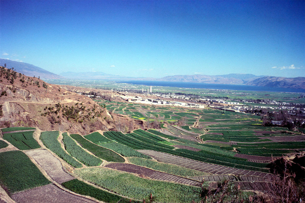 Udsigt over Dali i Yunnan provinsen