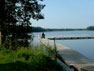 In Sweden on a wooden pier