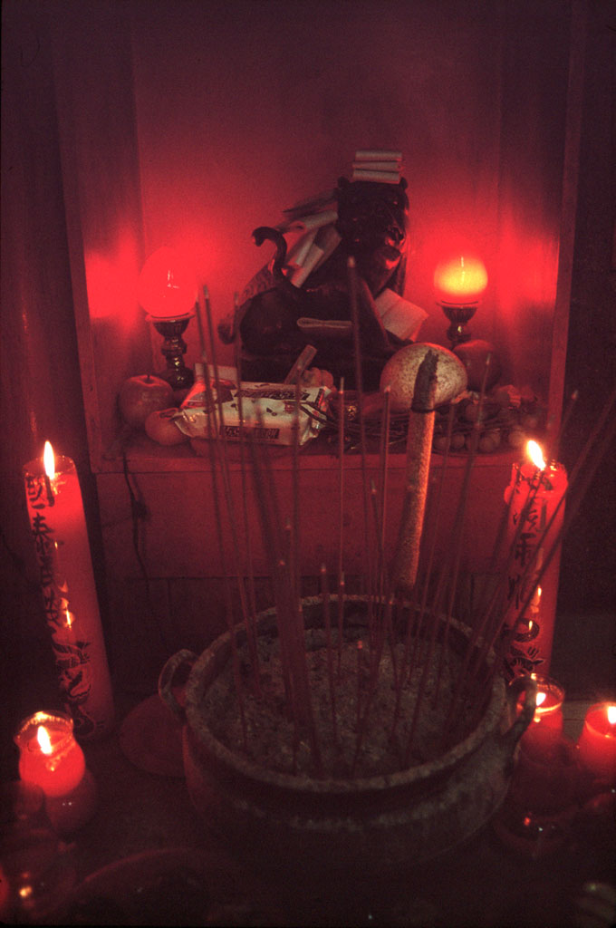 Burning incense