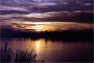 Sunset at the Mekong river in Nongkai