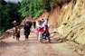 Hiking in the mountains with Akha people