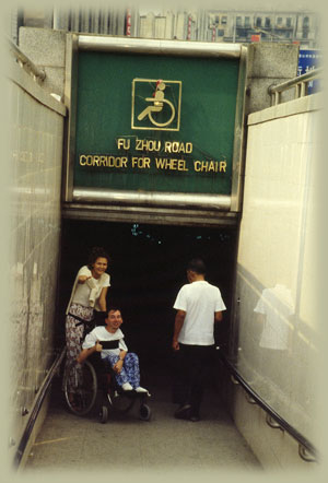 Et af de få handicapsymboler